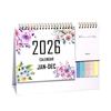 2026 Desk Calendar Small Standing Flip Desktop Calendar Jan. 2026 - Dec. 2026 12
