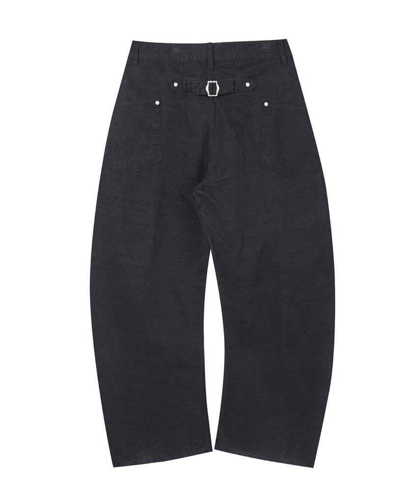 Akesi Denzel Summit Curved Cotton Pants_Black