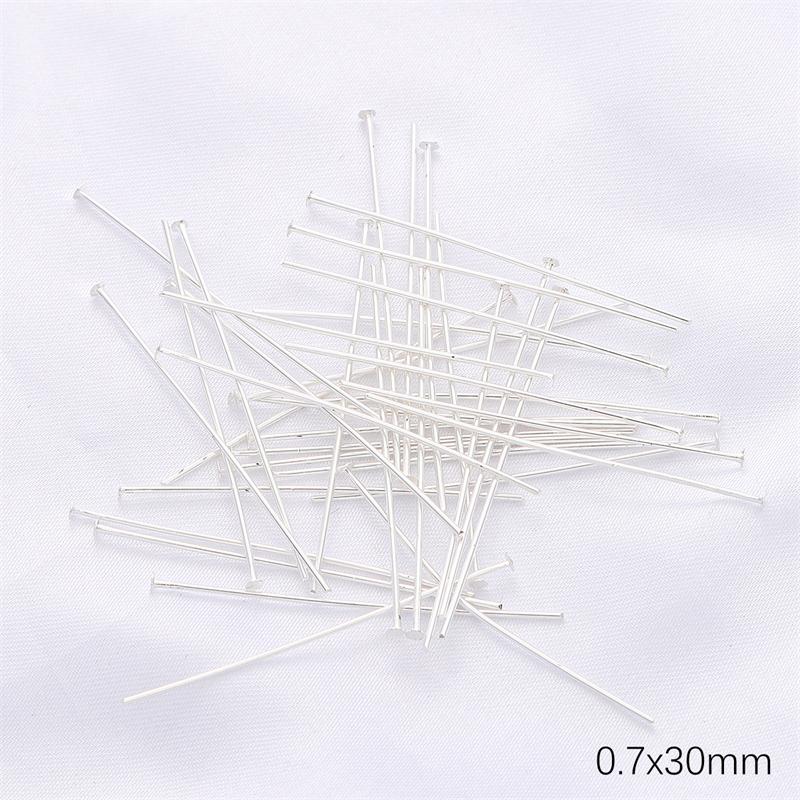50Pcs Copper T-shaped Needle 9-shaped Ball-shaped Needle For DIY Necklace Bracelet Earrings Jewelry Making Craft Accessories