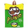 Pringles Chips Flannel Blanket Funny Throw for Home Xcm