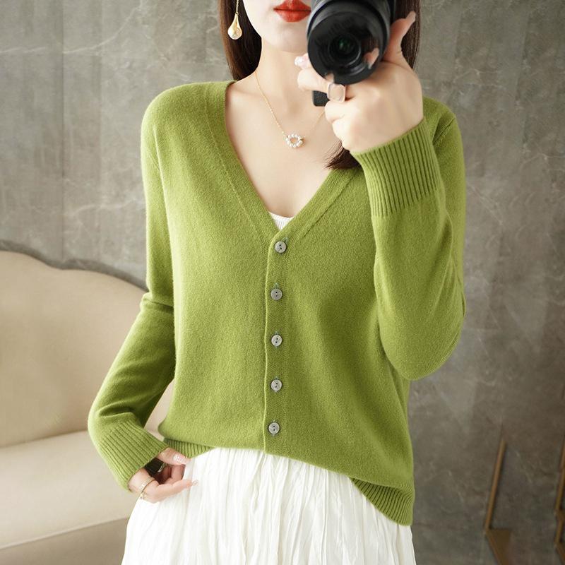 V Neck Wind Women Loose Sweater Coat Special Offer Cardigan