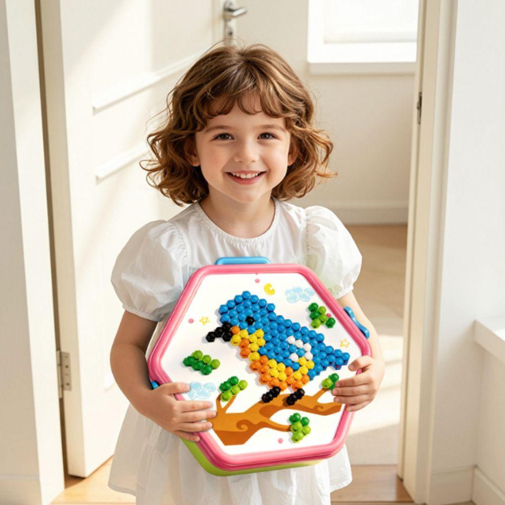 Colorful Patterns DIY Peg Art Building Toy Creative Building Toy Christmas Holiday Party Gift