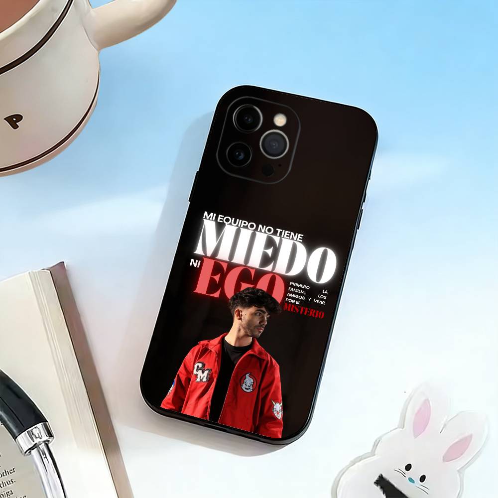 F-Fede V-Vigevani   Phone Case For iPhone 17,16,15,14,13,12,11 Plus,Pro Max,XS,Soft Silicone Black Cover