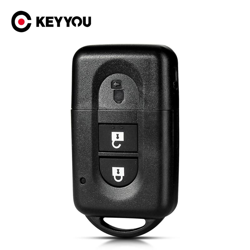 KEYYOU For Nissan Micra X-trail Qashqai Juke Duke Pathfinder Note Remote Key Shell Case Uncut Key Blade