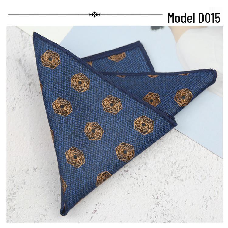 Retro Korean Style Multicolor Suit Pocket Square - Gentleman Accessories