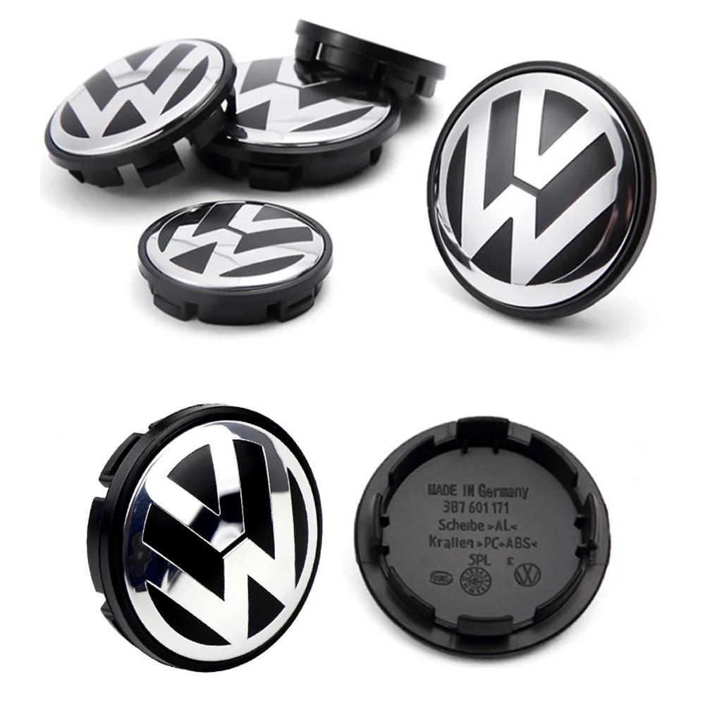 4pcs 55mm 65mm for VW Volkswagen Jetta MK5 Golf Passat Car Styling Wheel Center Wheel Hub Cap Modification Accessories Suitable