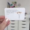 Anxiety Relief Pocket Card Anxiety Affirmations Card Pack Mental Health Gifts Support Mental Thank You Cards Of Soothing Words