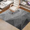 Geometric Carpet Study Office Computer Desk E-Sports Chair Non-Slip Mat Bedroom Rectangular Crystal Velvet Foot Mat