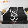 Vintage Skull Hand Sign Of The Horns Heavy Metal Rock N Roll Band Tattoo Ultra-Soft Blanket Quilt Winter Sofa Cover Bed Covers