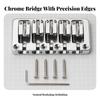 5-String Bass Bridge Easy To Install Guitar with Adjustable Saddles