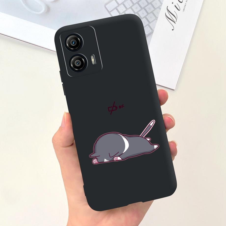 For Motorola Moto G14 G04 G24 Power G34 G54 Power G64 G84 Phone Case Back Cover Stylish Pattern Soft Liquid Silicone TPU Coque