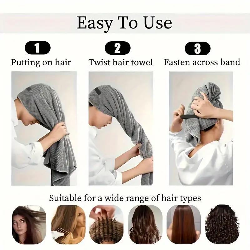 1PCS Shower Cap Magic Microfiber Hair Quick Drying Dryer Towel Bath Wrap Cap Quick Hat Turban Dry Shower Cap Hair Bonnet