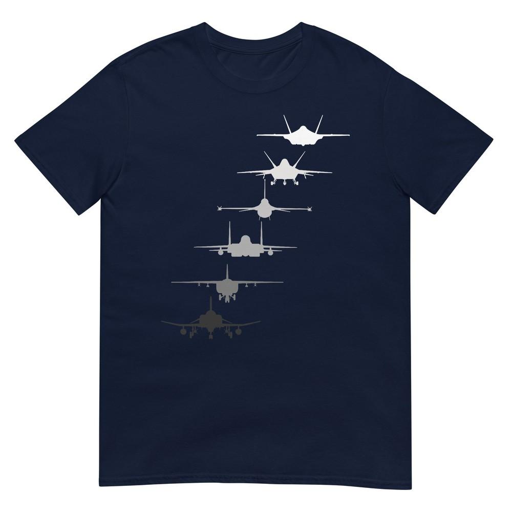 Air Force Fighter Jets F4 F111 F15 F16 F22 F35 Tshirt
