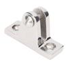 2 Stück Bimini Top Deckscharnier Beschlag 56mm 316 Edelstahl 90 Grad Deckscharnier Halterung für Wohnmobil Yacht Boot