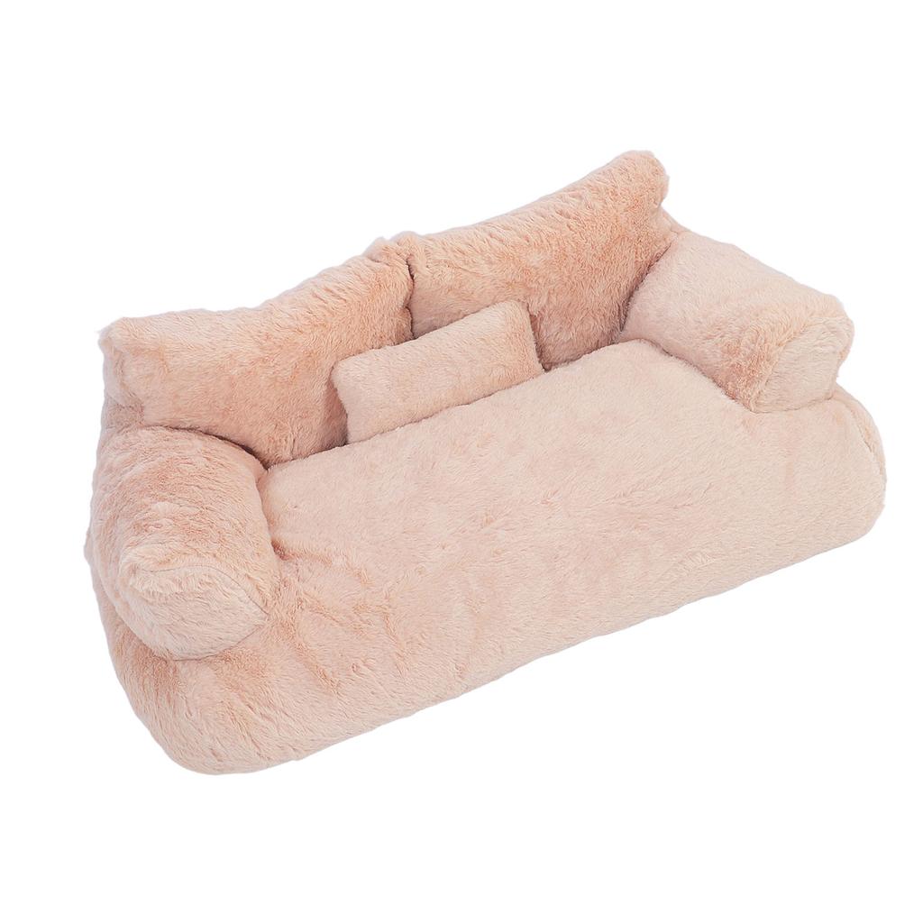 Pet Sofa Bed Warm Soft Comfortable Removable Washable Anti Skid Bottom Cat Couch Bed for Cats Dogs