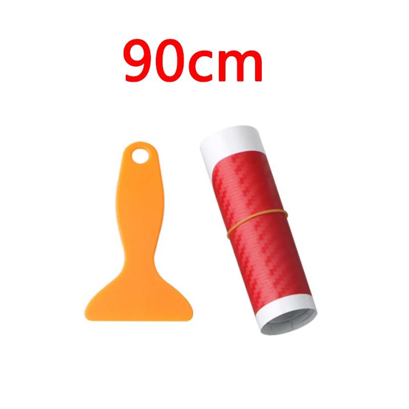 90/104cm Car Rear Bumper Sticker Carbon Fiber Protective Pad Anti-Scratch Cover Car Edge Board Scuffproof Decal Strip