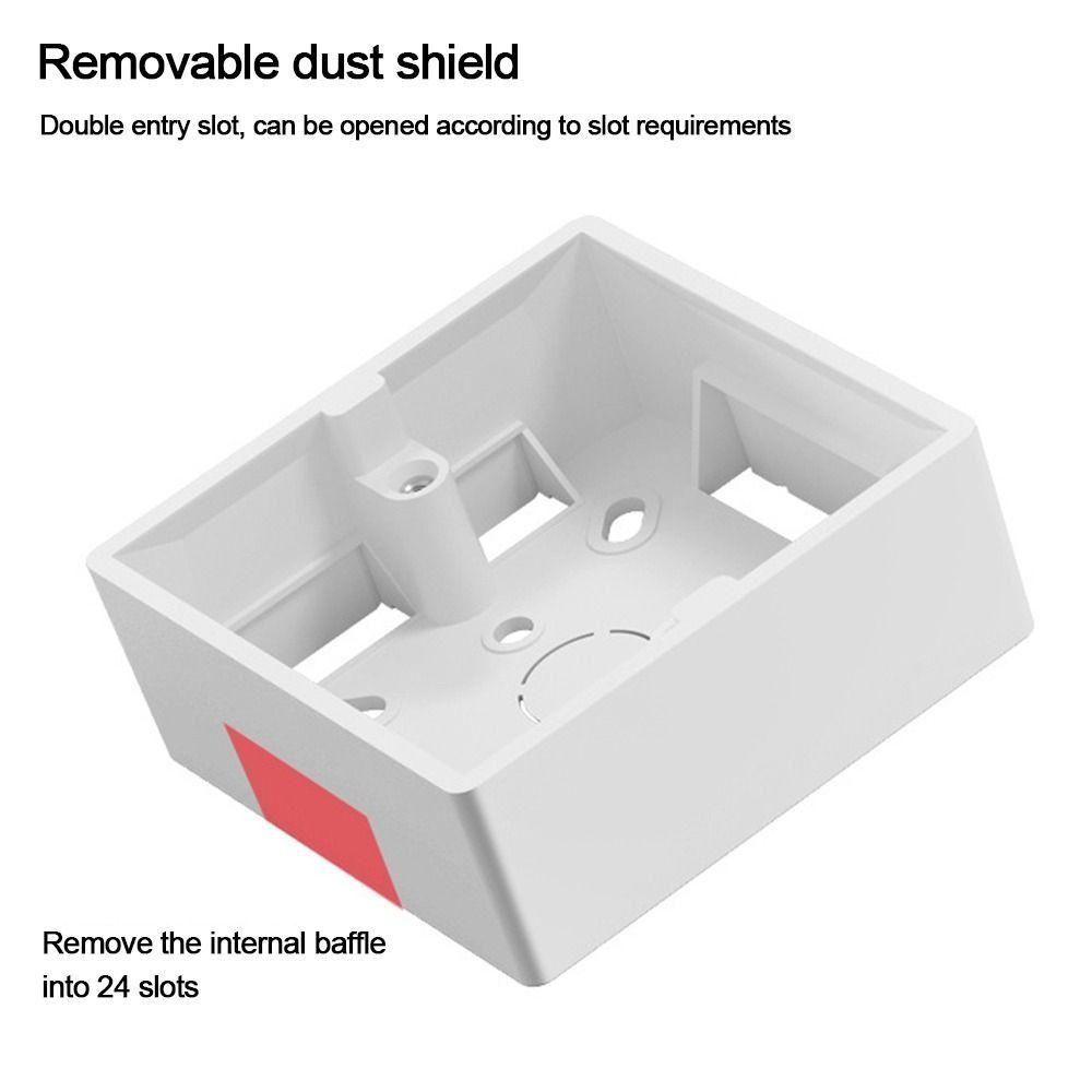 86 Type Switch Installation Box PVC Junction Outfit Box New External Mounting Box