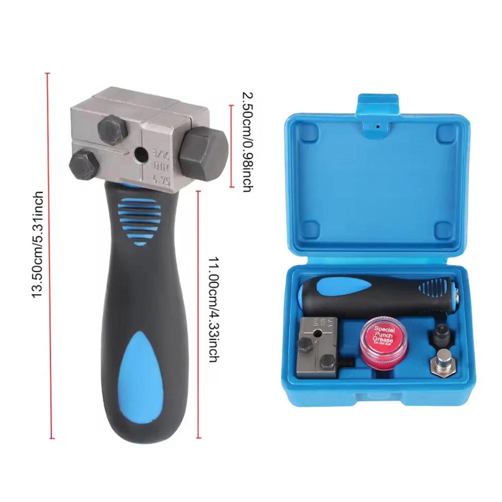 3/16In Brake Pipe Flaring Tool Handheld Brake Line Flaring Tool Kit Lasting Brake Flare Tool Kit for Motorcycle Automotive Truck