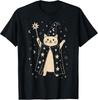 Vintage Celestial Wizard Kitty Fantasy Graphic T-Shirt