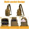 Tactical Chest Bag Military Trekking Pack EDC Sports Bag Shoulder Bag Crossbody Pack Assault Pouch for Hiking Cycling Campinga