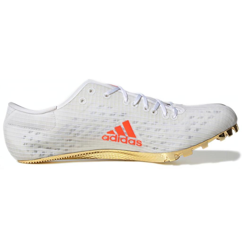 adidas Adizero Finesse Mesh Abriebfest Niedrig geschnitten Sprint Rennlaufschuhe Unisex Weiß Schwarz FY4081