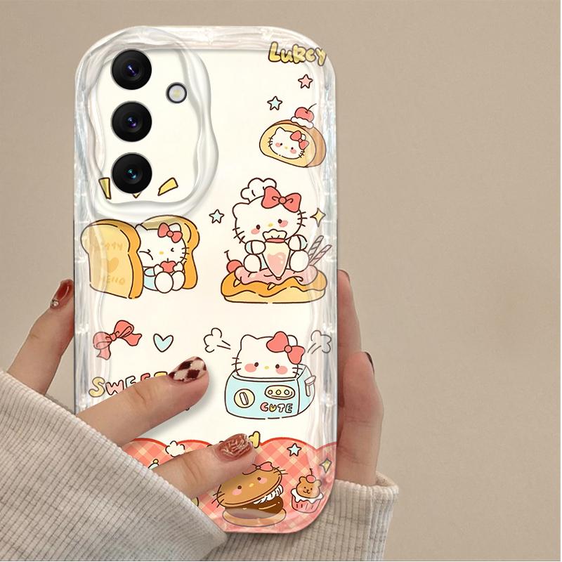 Cartoon Hello Kitty Hülle für Samsung Galaxy A16 A06 A55 A35 A25 A15 A05 A05S A54 A34 A24 A14 A73 A53 A33 A23 A13 A52 A32 A22
