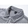 New Fashion Hollowed Out Design Men's Long Sleeve Shirt Personality Performance Shirts Male Nightclub Dance Perspective Shirt