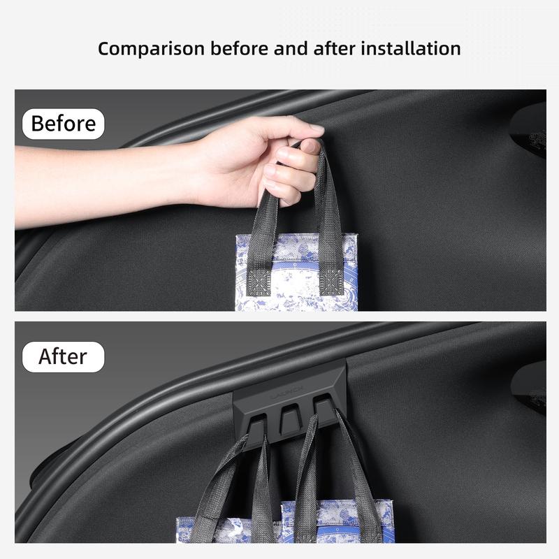 LUCKEASY for Tesla Model Y Juniper Launch/YL 2025 2026 Rear Trunk Hook Hidden Organizer Umbrella Bag Hanger Storage