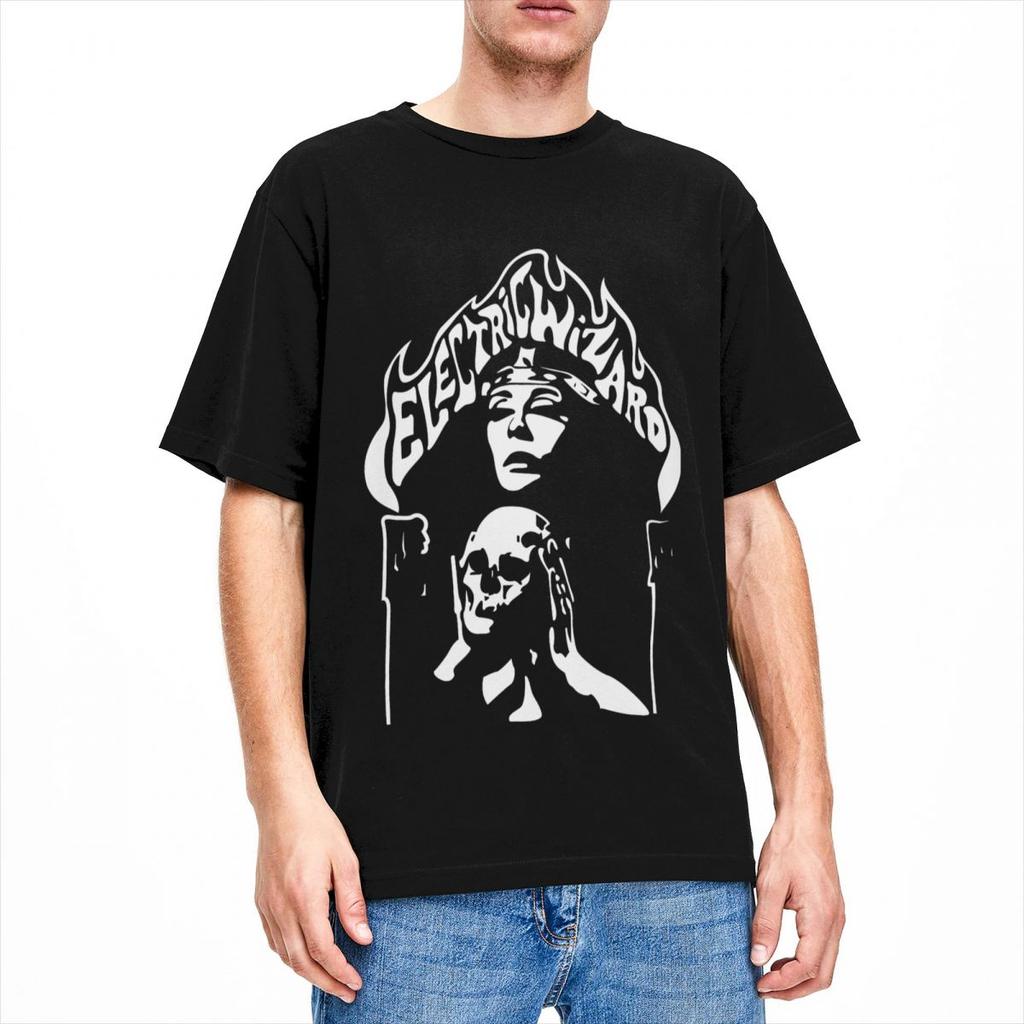 Electric Wizard T Shirts Merch Men Women 100% Cotton Crazy Tees Short Sleeve Tops Unique