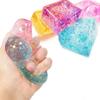 Toys Kids  Childrens Glitter Ice Cubes Colorful Sensory Fidget for Adults  Fun Squeeze Ball Stress Relief Holiday Birthday Gift Presents