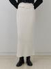 Liel Fusilli Knit Skirt (Ivory)