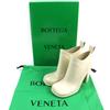 Excellent BOTTEGAVENETA Rain Shoes Shine   Rain Boots Rubber Boots Ivory Rubber Used
