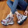 Inner Height Increase New Breathable Dad Shoes Platform Mesh Small Sports and Leisure Shoes F