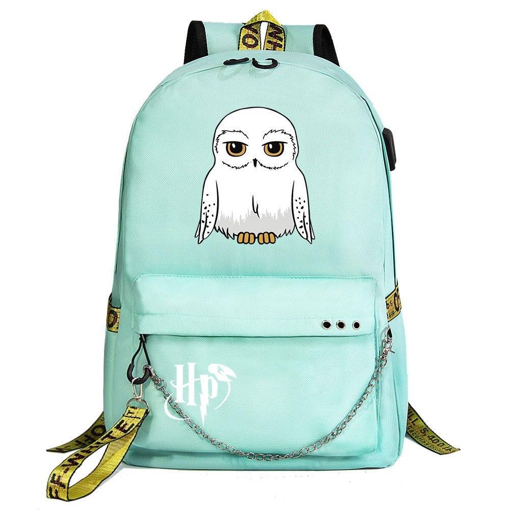 Anime Molntryck USB-ryggsäck för Tonåringar Studenter Casual Stor Kapacitet Resa Dagryggsäck
