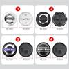 4 Stück 64mm Auto Radnabenkappen für Volvo S40 S60 S80L XC60 XC90 V40 V50 V90 T6 - Premium Auto Radnabenabdeckung Ersatzzubehör
