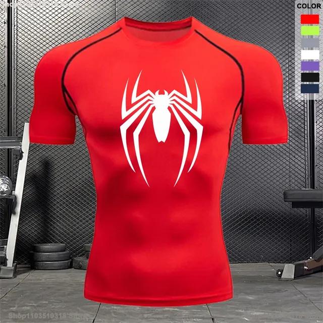 T-shirt de fitness imprimé à la mode pour course à pied, jogging en plein air, respirant, sport, manches courtes, séchage rapide, T-shirt d'entraînement S-3XL