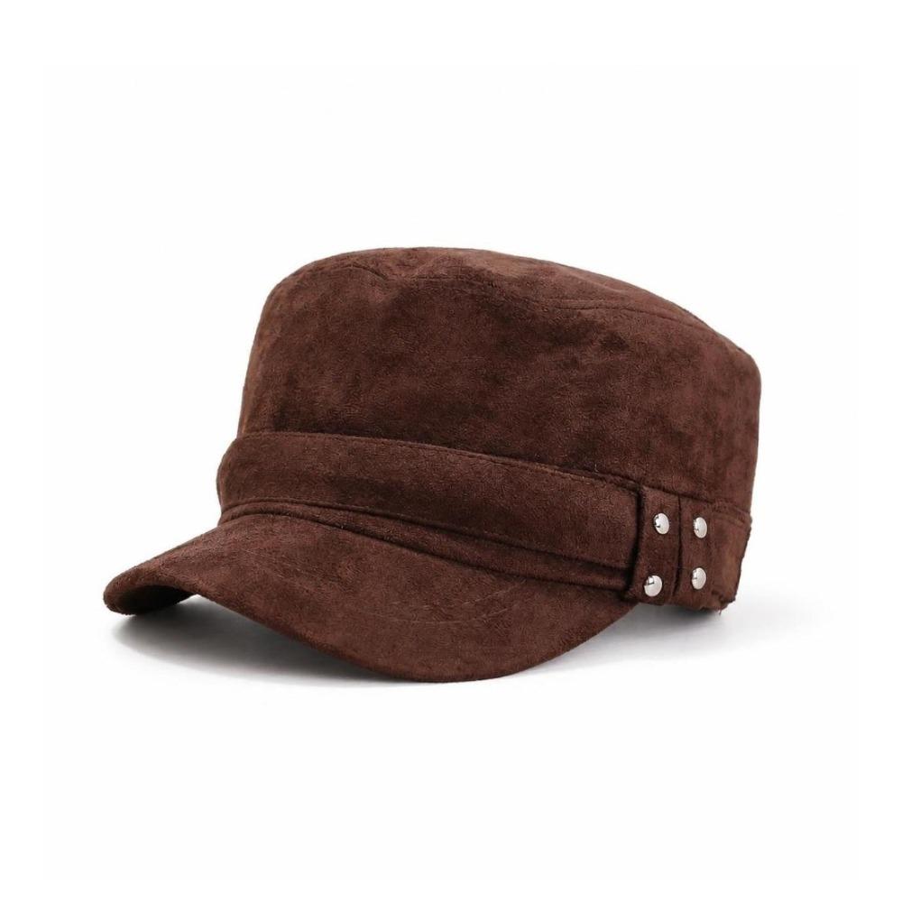 Retro Baseball Cap Solid Color Newsboy Cap Korean Style Rivet cap  for Women