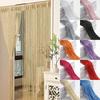No Punching Velcro Thread Curtains Screen Ribbon String Divider Blind for Living Room Door Wall Window Panel Tassel Curtain Velcro Door Curtain