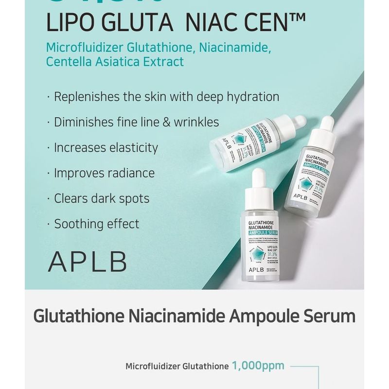 APLB Glutathione Niacinamide Ampoule Serum Set