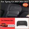 Per Xpeng G6 2025 2024 Scatola Portaocchiali per Auto Suede Custodia per Occhiali da Sole Tetto Apribile Portaoggetti per Occhiali Accessori Interni Auto