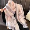 Luxury Brand Autumn and Winter Women New Style Fashion Color Matching Print  Scarf Lady Popular Headcloth Beach Shawl
