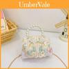 Childrens Cute Princess Crossbody Bag With Artificial Pearl Decoration And Embroidery Design For Daily Use