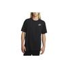 T-shirt Homme à Manches Courtes et Col Rond avec Imprimé Logo Lettre Tops Noir DZ2836-010