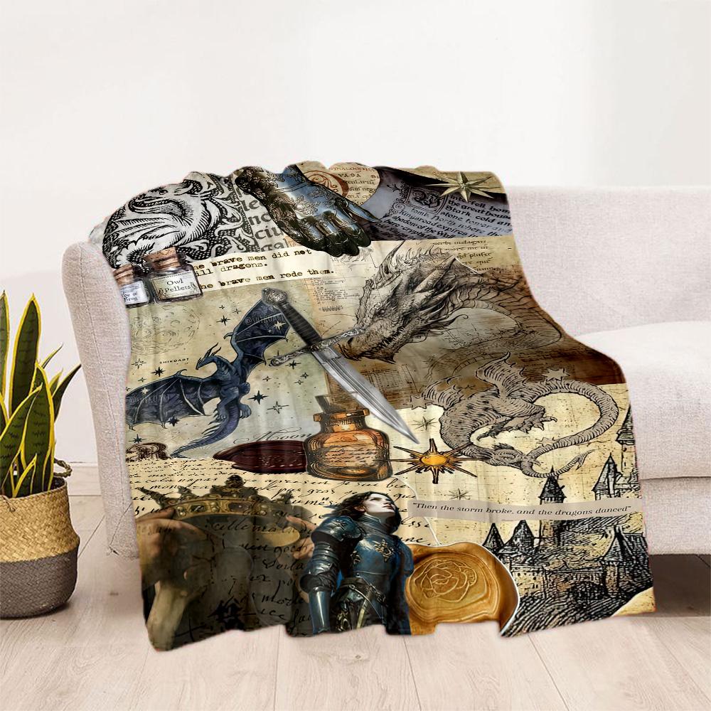 Gothic Style Blanket Ultra-Soft Great for Couch Chair Sofa Four Seasons Multipurpose Modern Gifts For Family Or Friends