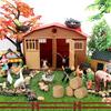 12pcs Stackable Mini Hay Bales for Autumn Decor, Assorted Colors, Plastic, 0.78 Inch, Ideal for Dollhouse, Farm Models, Diy Crafts, Table