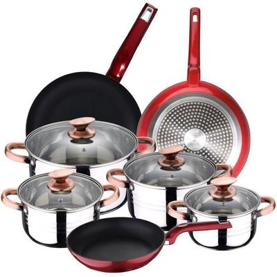 Set of Pans & 8-piece Set - BERGNER - Flash - Forged Aluminium 3 Mm - 3-layer Non-stick - All Heat Sources (induction)