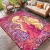 Barbie Print Rug, Washable Floor Carpet, For Entryway Dorm Laundry Room Office Study, Home Decor Birthday Christmas Gift
