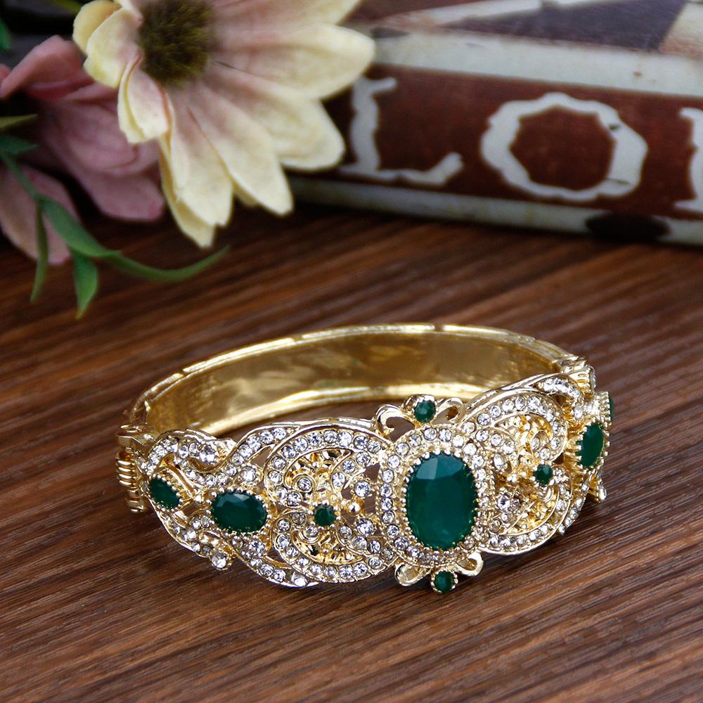 Moroccan Bracelet Women's Bracelet All Crystal African National Wedding Jewelry Bridal Gift