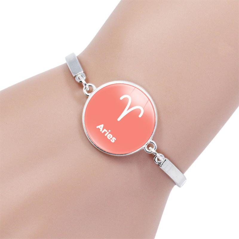 Trendiger Tierkreiszeichen-Legierungsarmreif Koreanischer Minimalistischer Stil Unisex Sternzeichen-Schmuck