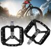 Enlee 2pcs Mountain Bike Pedals NonSlip DU Bearing Lightweight Bicycle Platform Flat Pedals(Black )